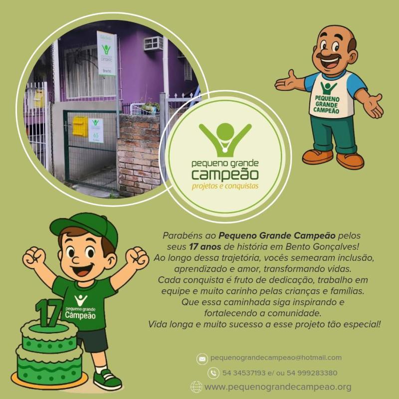 17 anos de Pequeno Grande Campeão