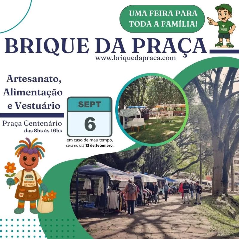 Vamos de Feira em Setembro! Mais um Brique da Praça!