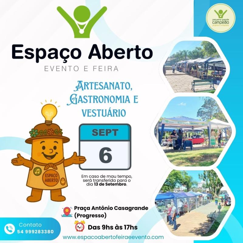 Espaço Aberto e Brique da Praça em Setembro