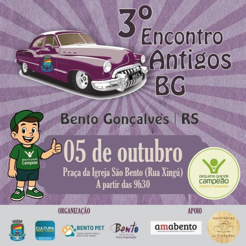 3⁰ Encontro de Carros Antigos de Bento