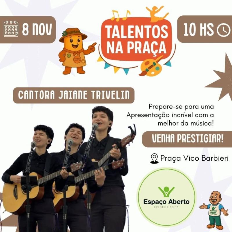 Talentos na Praça com Jaiane Trivelin!