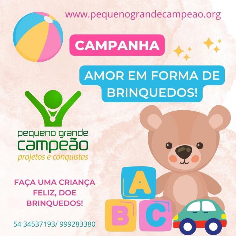 Campanha Amor em forma de Brinquedos