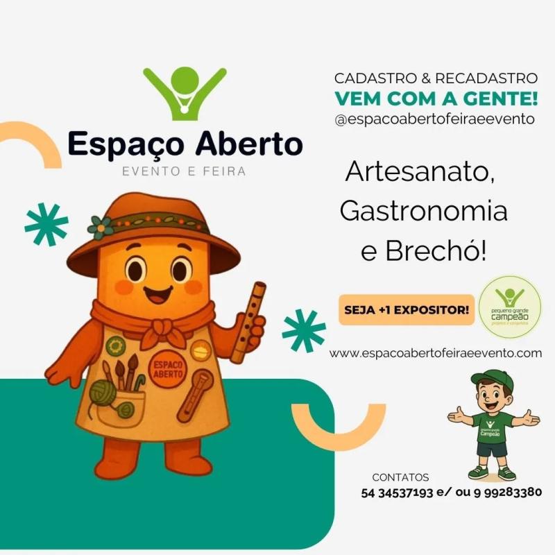 Espaço Aberto, Faça seu Cadastro 2026