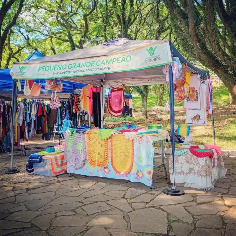 Voluntários no Brique da Praça