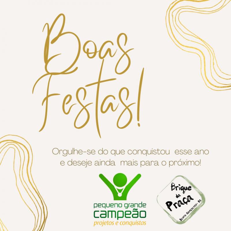 Boas Festas à Todos!