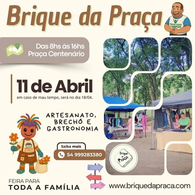 Vem Abril! Vem Brique da Praça! Participe!