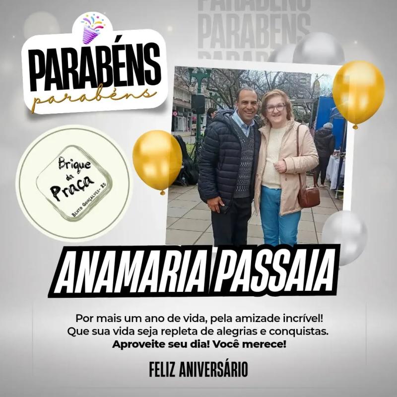 Anamaria, Parabéns!