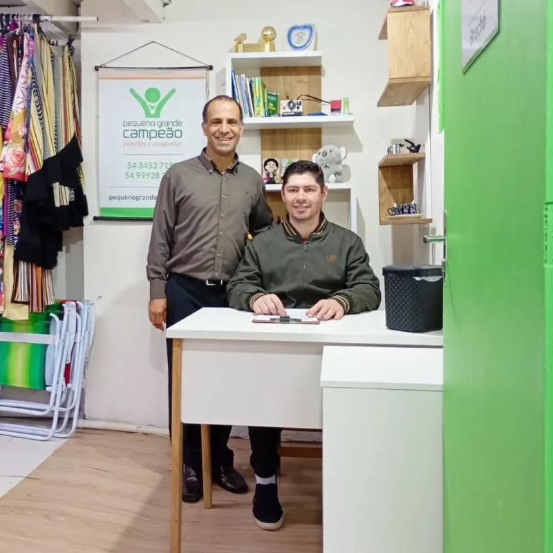 Sres. Jeferson e Eduardo na Sala/ Sede