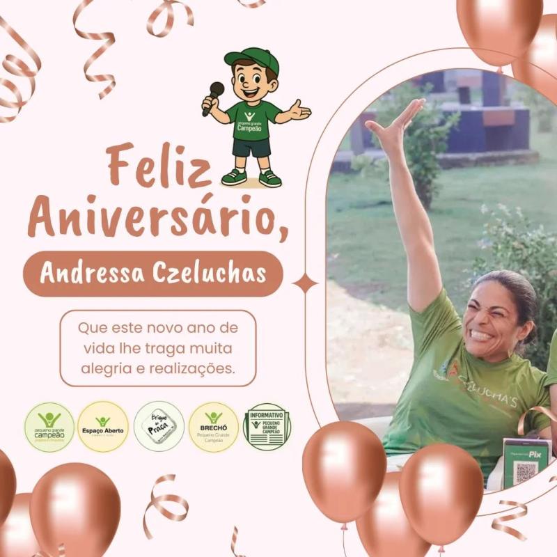 Parabéns, Andressa!