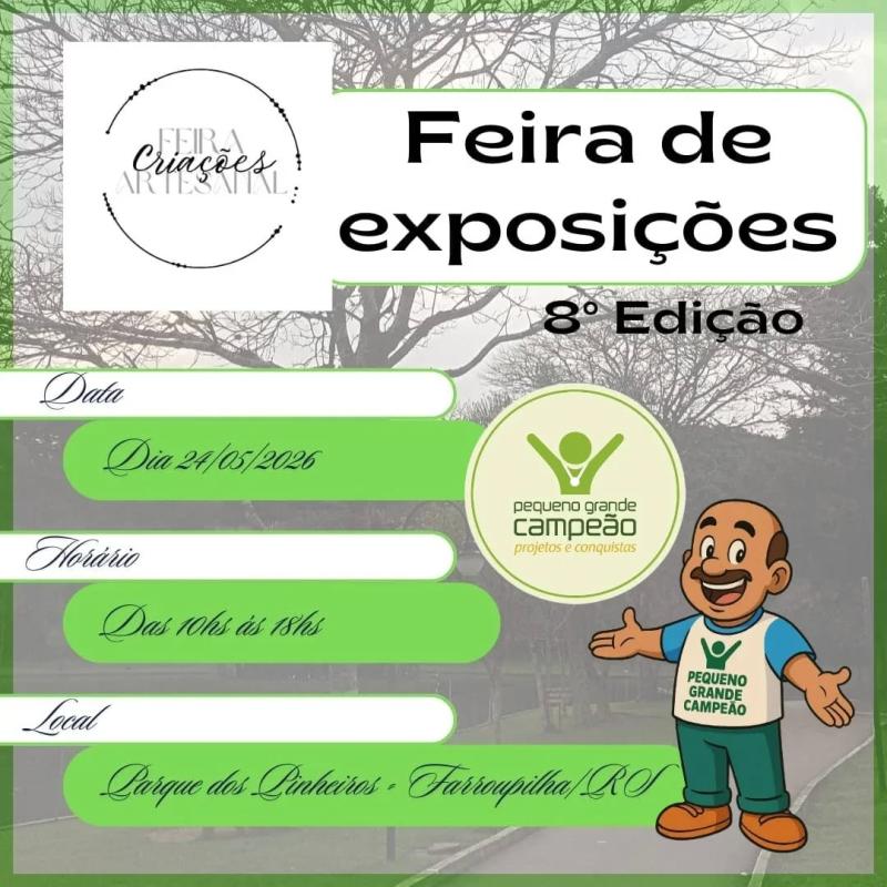 Vamos de Feira de Criações Artesanal na Praça dos Pinheiros!