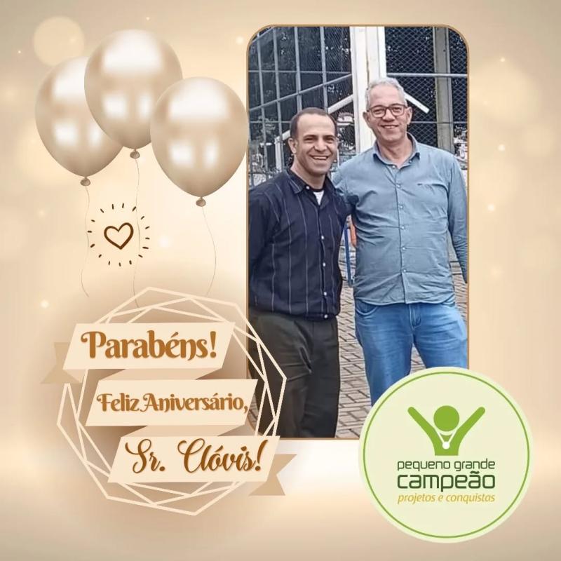Parabéns, sr. Clóvis!