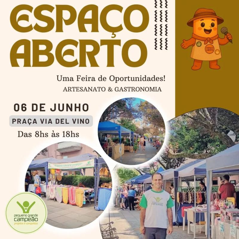 Sábado é Dia de Espaço Aberto! Participe!