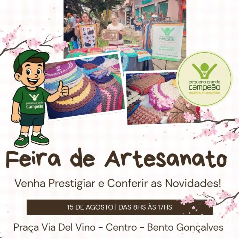 Sábado é Dia de Artesanato na Praça!