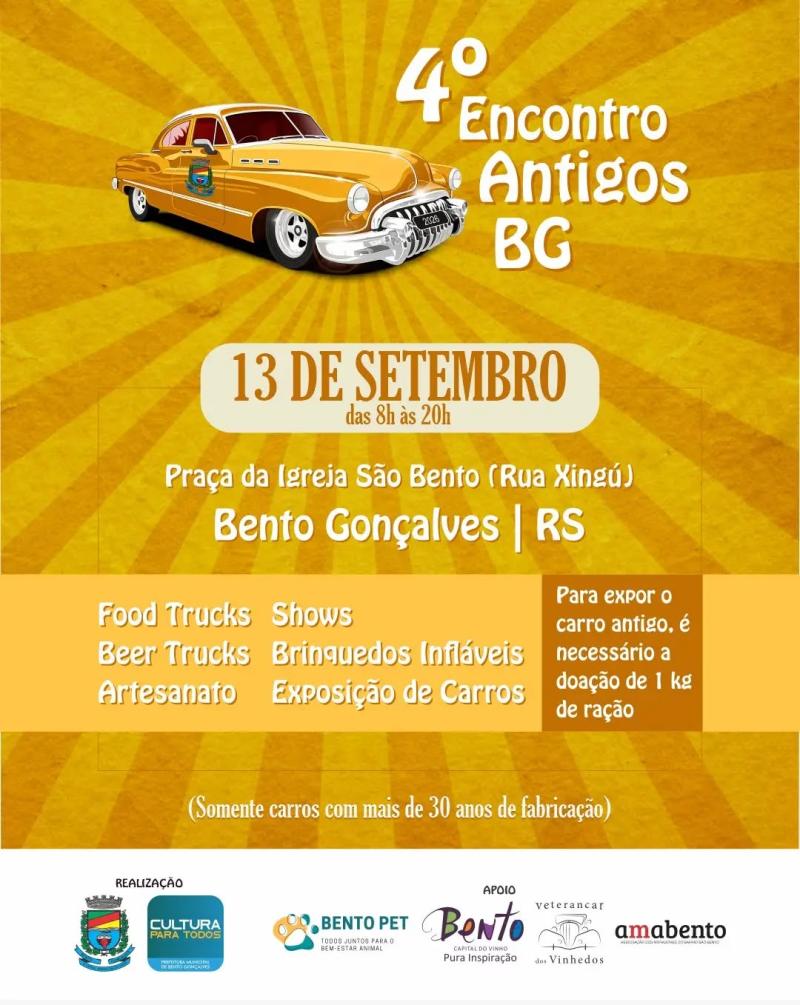 Vem aí, o Encontro de Carros Antigos de Bento Gonçalves!