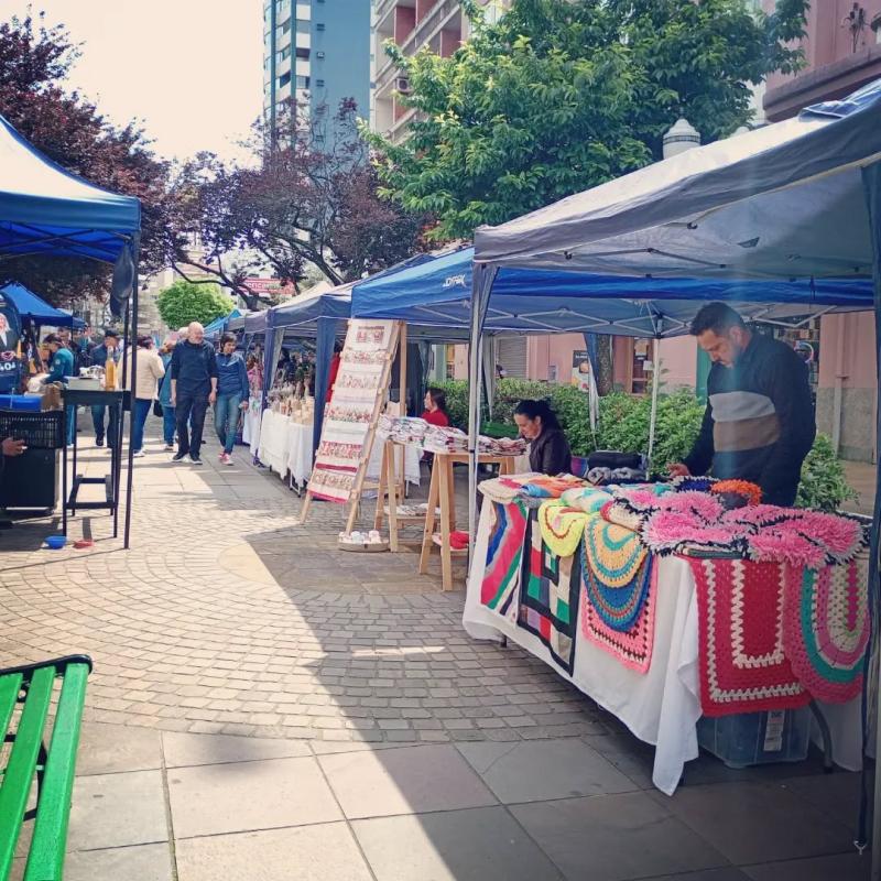 Outubro com Feira na Praça! Hoje foi Dia de Espaço Aberto na Via Del Vino!