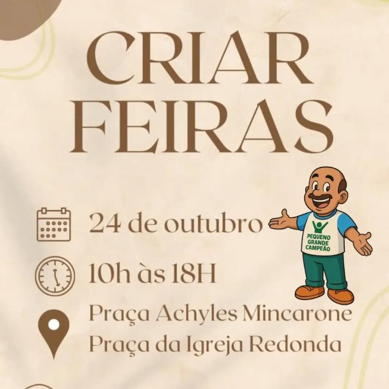 É Amanhã! Dia de Criar Feiras!