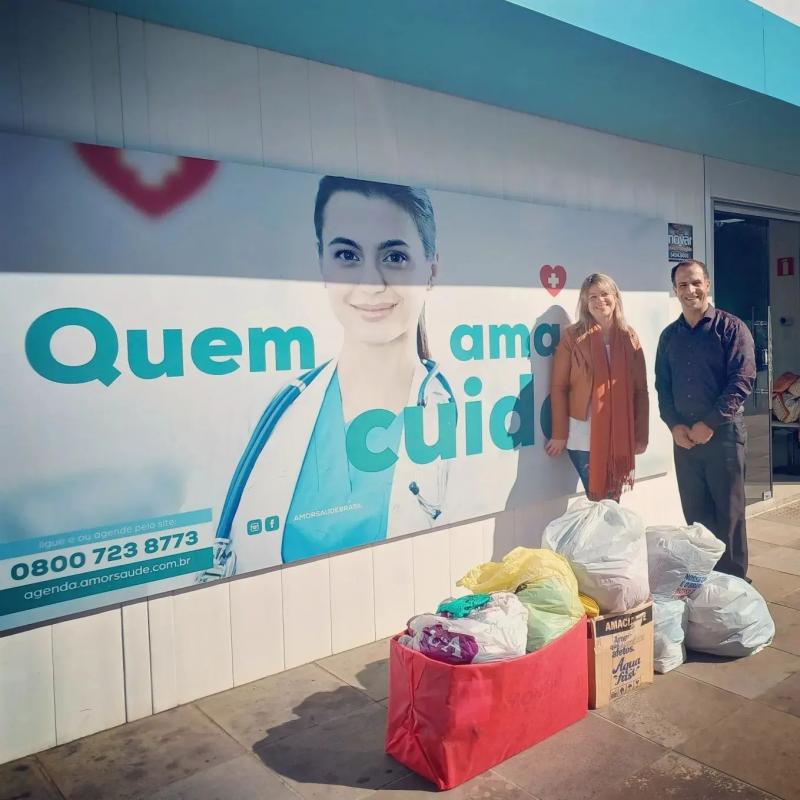 Amor e Saúde realiza doação ao Pequeno Grande Campeão