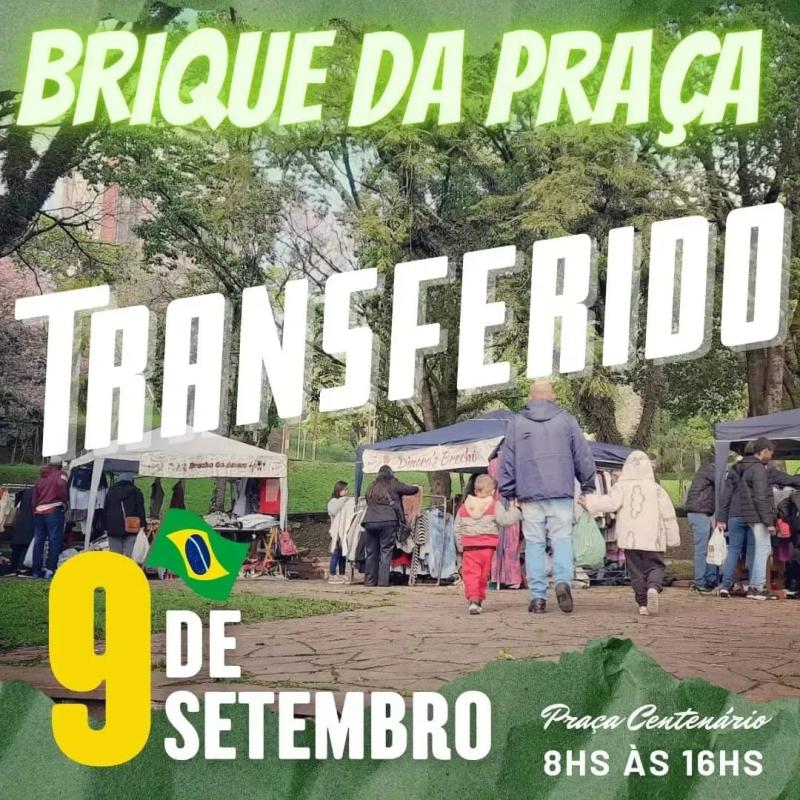 Edição do Brique da Praça é Transferida