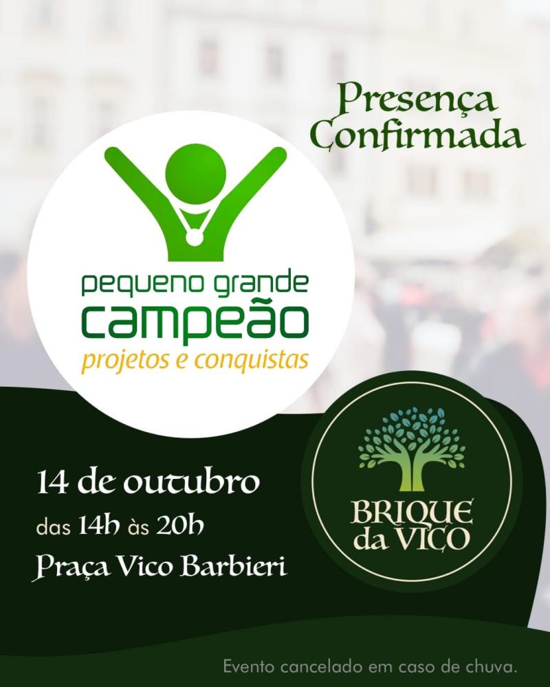 Brique da Vico, é Amanhã!