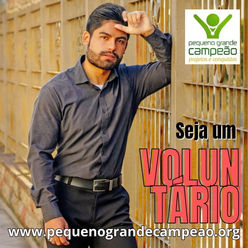 Pare! Pense! Seja +1! Seja Voluntário!