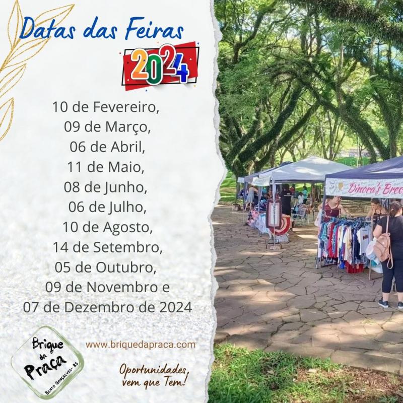 Tem Feira! Tem Brique! Salve as Datas!