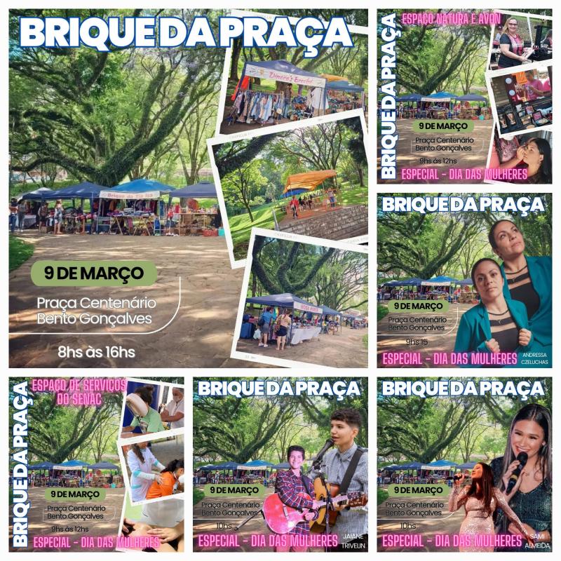 Brique da Praça e Dia da Mulher
