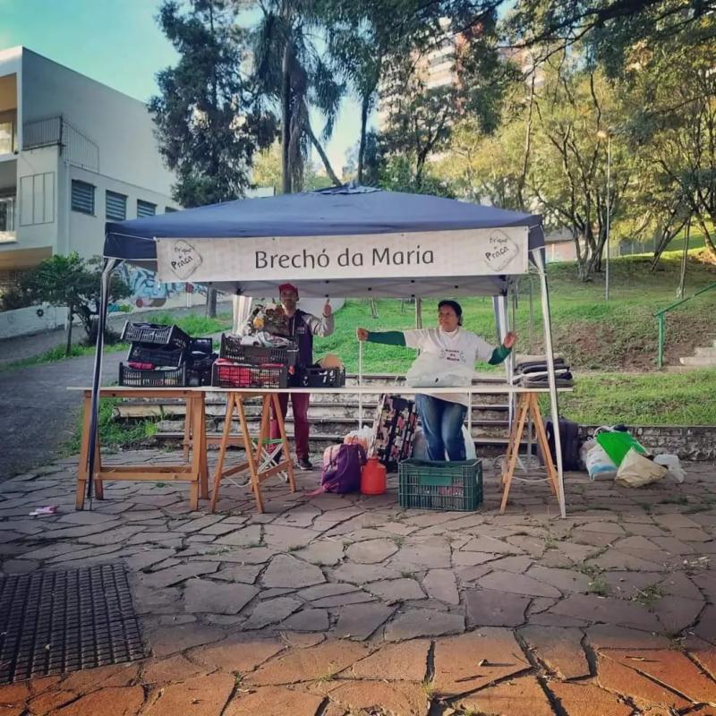 Ontem (16/04), Edição Extra do Brique da Praça em Bento.