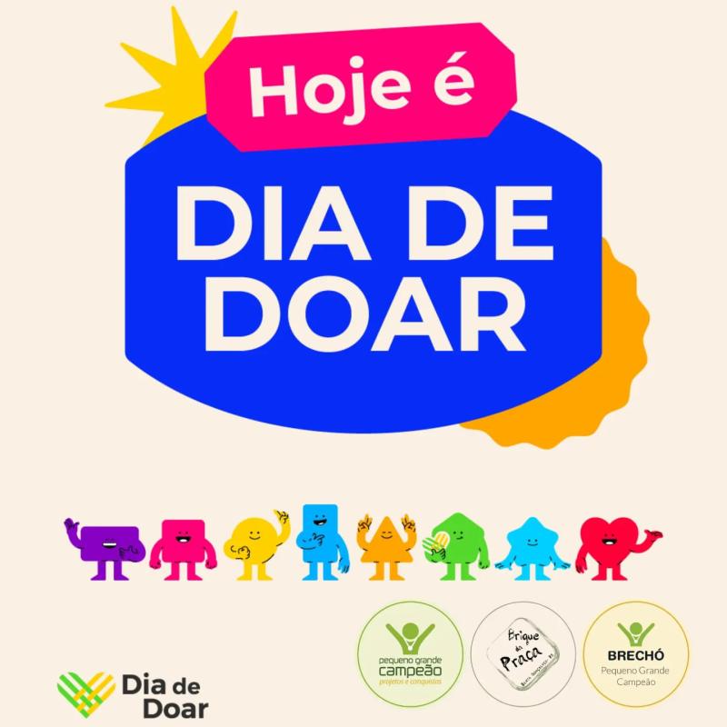 Abrace! Dia de Doar! Vem com a Gente!