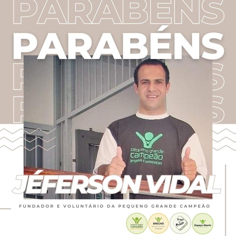 Parabéns, Voluntário Jéferson!