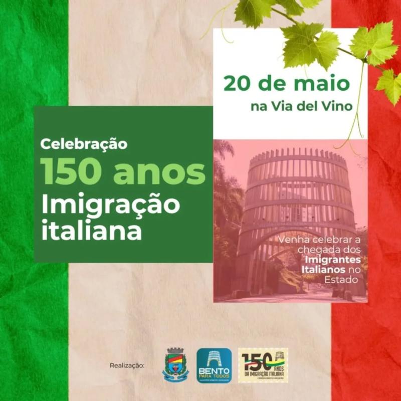Vamos Juntos Celebrar os 150 anos da Imigração Italiana!