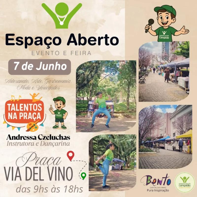 Ela, Andressa Czeluchas vai animar a Feira