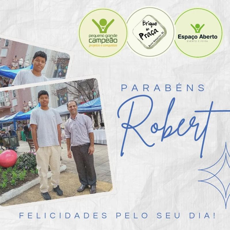 Parabéns, Robert!