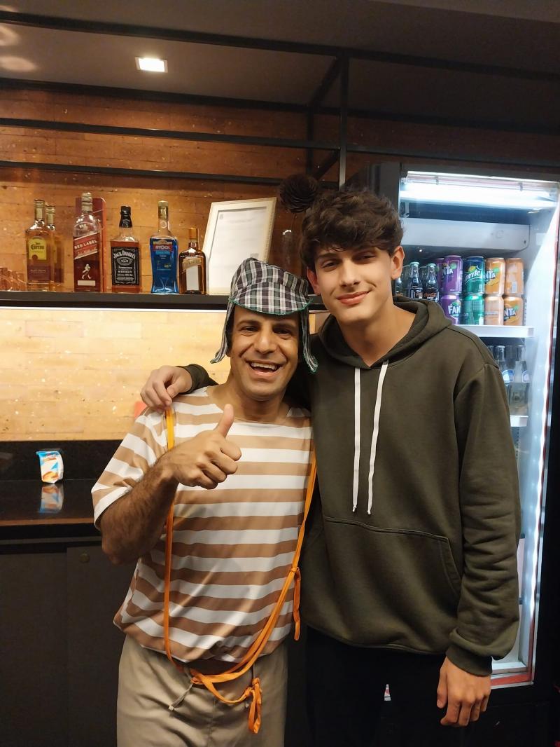 Chavinho e o Ator Eduardo Giovanella de Almeida