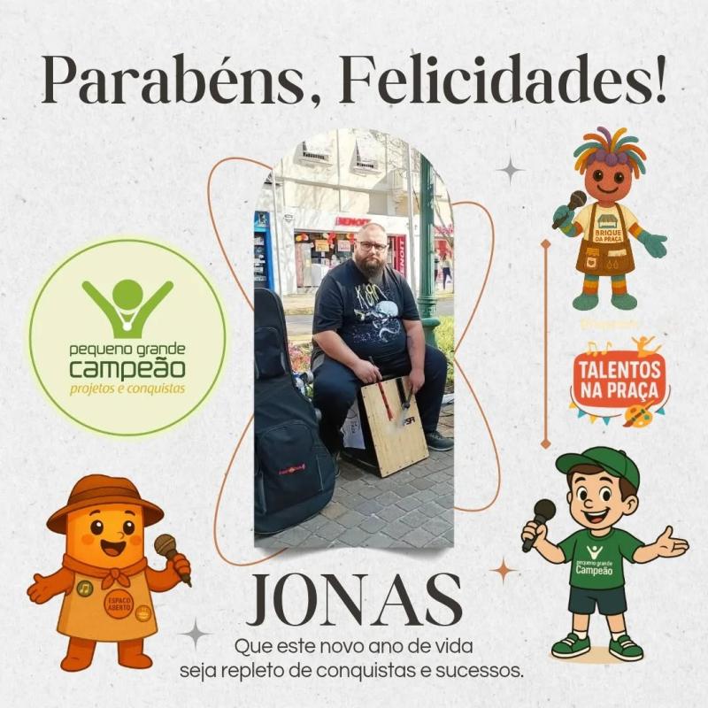 Parabéns, Jonas!